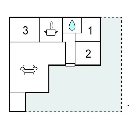 Дом отдыха 3 Bedroom Cozy In *